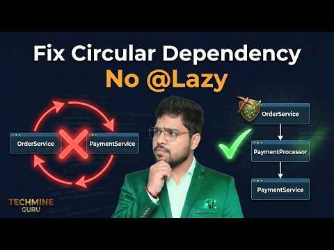 How To Solve Circular Dependency Problem in Spring Boot: Fix It Using Design (No @Lazy)