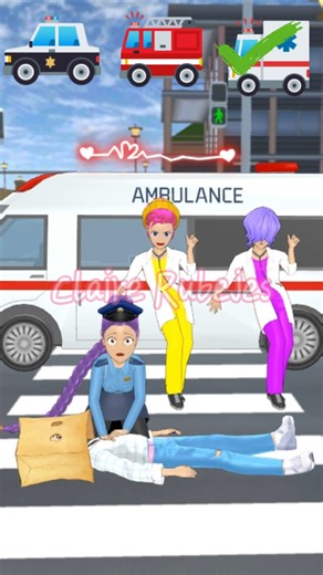 Police Revive My Heart 😂 SAKURA #sakuraschoolsimulator #shorts #funny #ytshorts