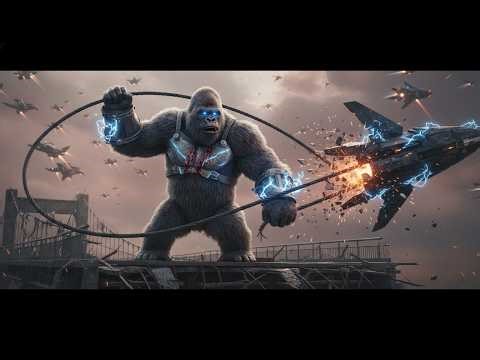 kongs city iron chain destroying alien ufos with bridge whips
