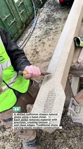 Precision Stone Carving by Hand #stonework #craftsmanship #shorts