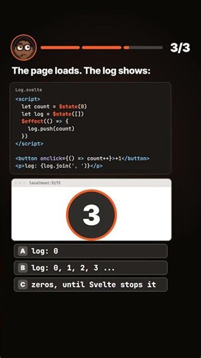 Svelte 5 quiz #2: harder this time #shorts