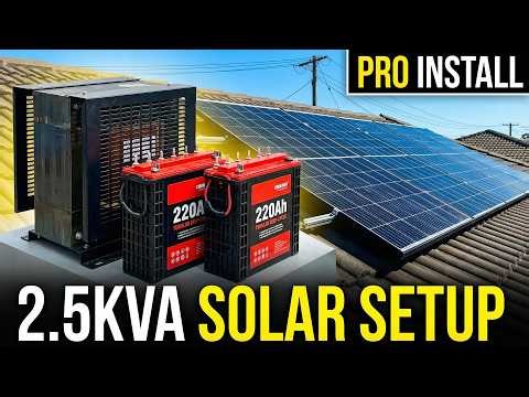 Complete Solar Installation Guide: 2.5KVA Inverter | 220Ah Tubular Batteries