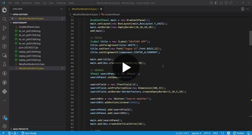 #java #weatherapp #javadeveloper #projects | Saikrishna Yengandhewar