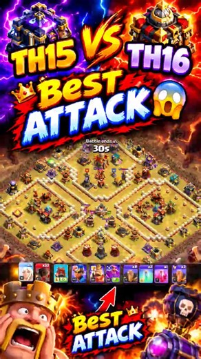 TH15 vs TH16 😱 BEST ATTACK STRATEGY! 🔥 | Clash of Clans