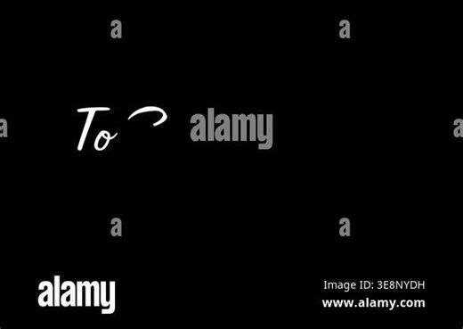 To Be Continued Cursive Writing Animation (mp4 Stock Video Footage - Alamy