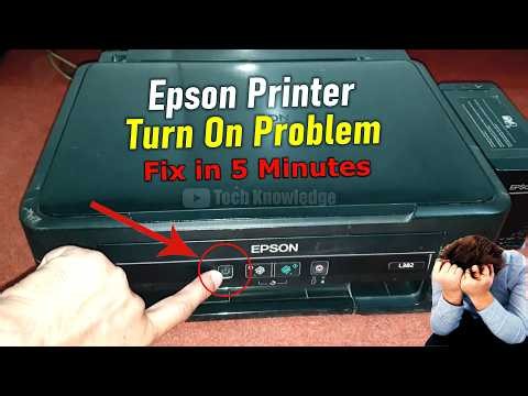Epson Printer Turn On Problem