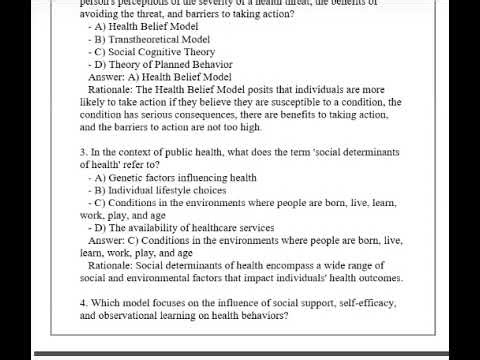MPH 520 Social & Behavioral Aspects of Public Health Final Exam Review Q & A 2026