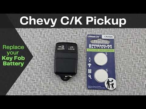 How to DIY Replace or Change a 1993-1996 Chevy C/K Pickup Key Fob Remote Battery