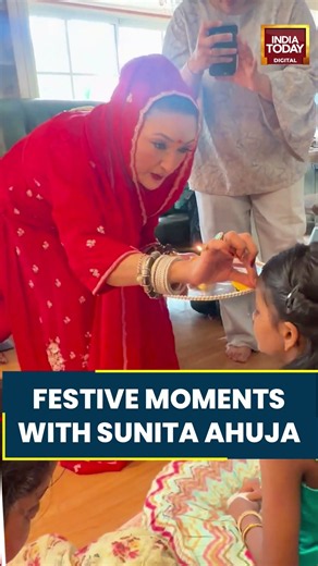 Sunita Ahuja Celebrates Kanya Pujan With Maa Durga’s Blessings #bollywood #sunitaahuja #maadurga