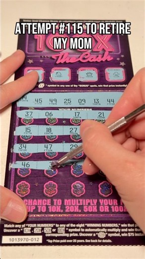 [Attempt #115] Let’s Go CA Lottery 100X the Cash Scratcher! 💖💜 #scratchers #lottery