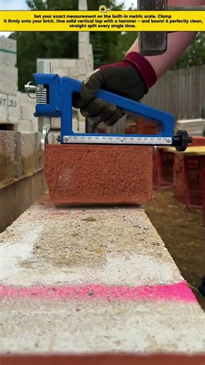 Precision Brick Splitter — Perfect Cuts Without a Saw