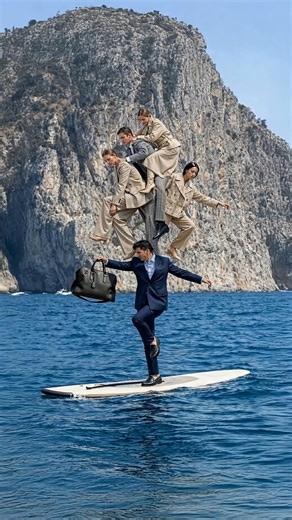 Just your average Monday mood. Balance it all, but make it effortless. Sharp tailoring, sharper focus – because mastery is about owning every moment #BeYourOwnBOSS Discover New Arrivals at https://on.boss.com/New-Arrivals | BOSS