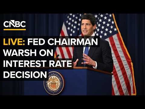 LIVE: Federal Reserve Chairman Kevin Warsh speaks after Fed holds interest rates steady — 10/28/2026