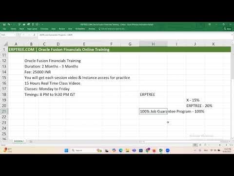 Oracle Fusion Financials Training 1st Session