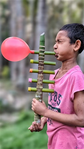 Creative Bamboo DIY with 5 Colorful Balloons | Eco-Friendly Handmade Build