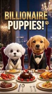 POV: You're a Billionaire Puppy 🐶🥂 #PuppyLife #Animation