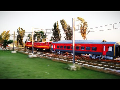 Indian Railways HO Scale Miniature Model Train Run | HO Scale Model Train Run | Indian Railways
