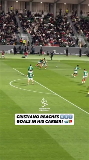 “𝐈’𝐥𝐥 𝐫𝐞𝐚𝐜𝐡 𝟏𝟎𝟎𝟎 𝐠𝐨𝐚𝐥𝐬 𝐅𝐎𝐑 𝐒𝐔𝐑𝐄”. ☝🏼✨ …Cristiano Ronaldo makes it 9️⃣5️⃣7️⃣ 𝒈𝒐𝒂𝒍𝒔. ⏳👀 | Fabrizio Romano