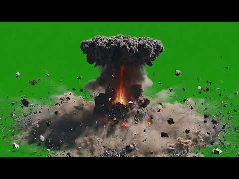 Epic Missile Explosion Green Screen Footage: Free VFX Download No Copyright