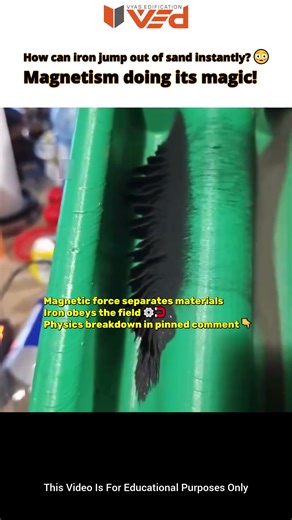 How Did Iron Jump Out of Sand?! 😳🧲 | Physics Explained #shorts #viral