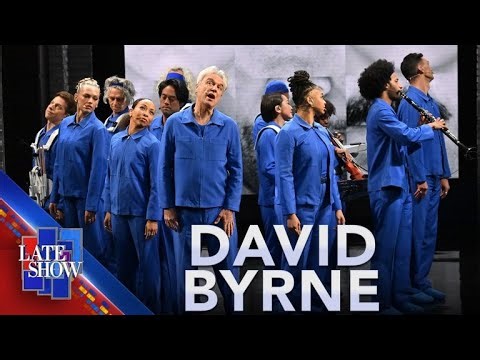 "When We Are Singing" - David Byrne (LIVE on The Late Show)