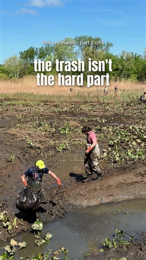 Cleaning Trash from a Philadelphia Tidal Marsh: The Mud Challenge