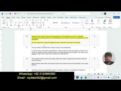 Exp22_Excel_Ch01_CumulativeAssessment | Exp22 Excel Ch01 CumulativeAssessment