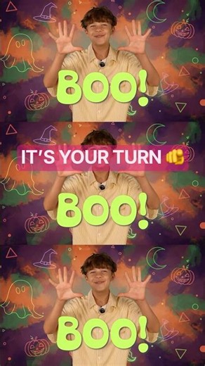Shout 🗣️ BOO 👻 and celebrate with a spooky dance break 🔮🕺✨ #followalong #kidzbop #halloween