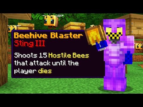 The Beehive Blaster is OP in Minecraft Hunger Games!