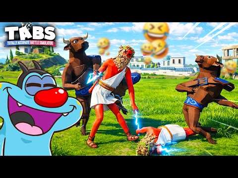I LAUGHED SO BAD LOL | TABS: Totally Accurate Battle Simulator ! ...ft Oggy