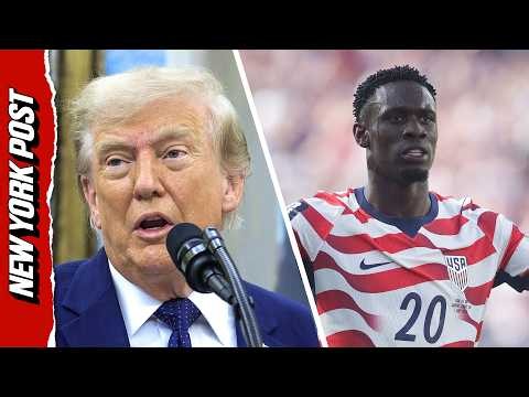 Trump Says US-Belgium FIFA Match Would Have Been 'Rigged' with Balogun Red Card Suspension