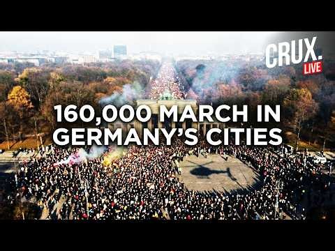 Germany’s Biggest Gen Z Protest? 160,000 Rally Across 34 Cities, Police Brace For Chaos | CRUX LIVE