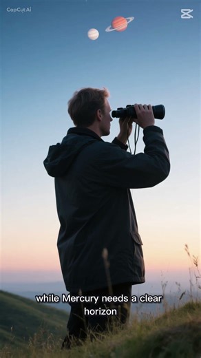 Rare 4-Planet Alignment in Pre-Dawn Sky Today! #PlanetAlignment #Stargazing #Astronomy