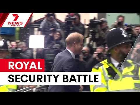 Harry and Meghan seek police protection for children | 7NEWS
