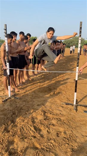 Long jump 🔥🔥| #army #indianarmy #motivation #trending #viral #shortvideo #view #music #ytshorts