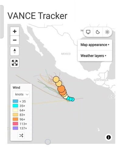 International Hurricane / Cyclone / Typhoon Tracking Map on 22nd Oct - Cyclocane.com