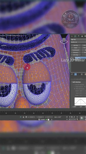 How to use Retopology Modifier in 3ds Max. #3d #3dart #3dsmax #3dmodeling