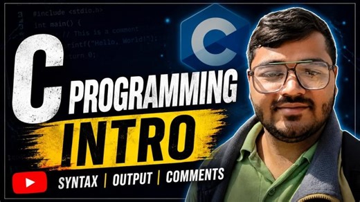 C Programming for Beginners 🔥 | Introduction, Syntax Output | Lecture 1 #cprogramming #coding | Jay Ramani
