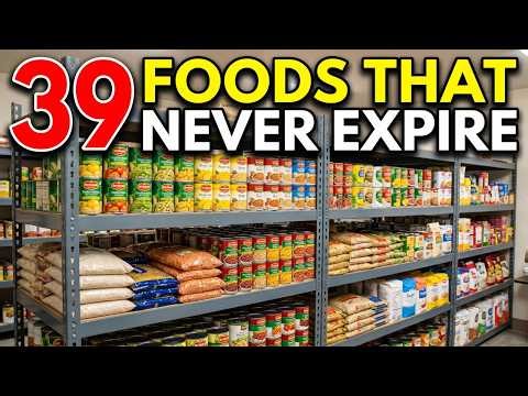 39 Stockpile Foods That Never Expire — What Experienced Preppers Actually Store