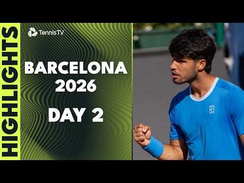 Alcaraz Returns To Barcelona; Musetti Seeks First 2026 Clay Win | Barcelona 2026 Day 2 Highlights