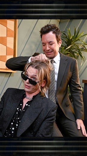 #Vecna is snatched. #JamieCampbellBower #FallonTonight