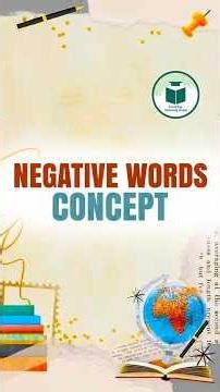 Negative Words Concept | Most Confusing English Rule Explained | Exams Trick