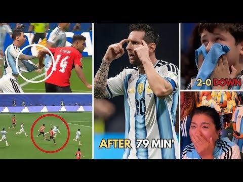 Crazy Reaction To Last 15 Min Come Back From Messi And Argentina 