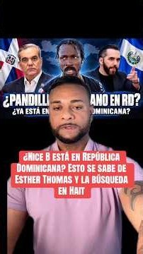 ¿Nice B está en RD? Esto se sabe de Esther Thomas