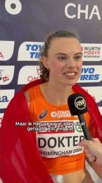 Interview Sofie Dokter: EK Atletiek Birmingham