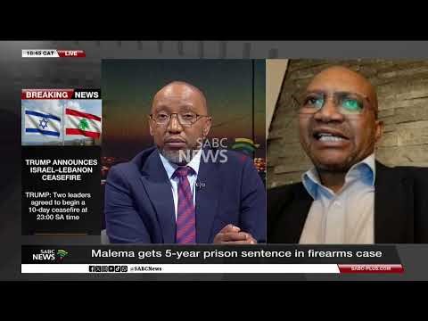 Malema Firearm Case | Dr Stanley Maphosa on Malema's 5-year prison sentence
