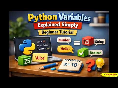 Top Python Variables Explained Simply: Beginner Tutorial | Python for Beginners | AI Jobs 2026.