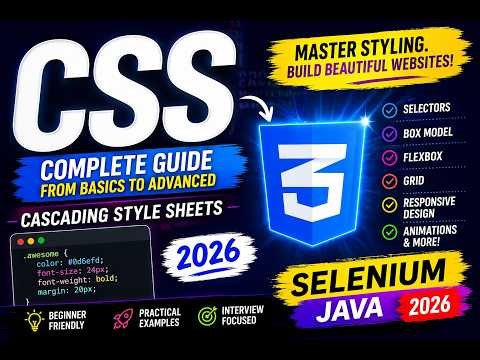 42. CSS (Selenium Java 2026)