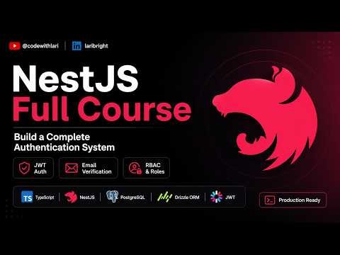 NestJS Authentication Full Course — JWT, Guards, Roles & Refresh Tokens