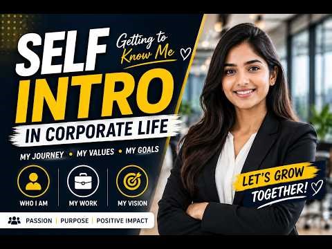 Self Introduction in Corporate Life | how to introduce your self in english | Interview questions